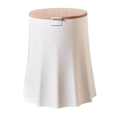 Imagem de KEG801302 Cesto de lixo criativo em forma de toco de árvore, lixeira de prensa, cesto de lixo de arte moderna de 10 litros com lixeira removível para sala de estar, quarto, escritório, cozinha