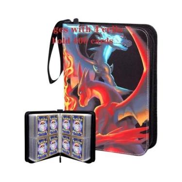 Imagem de Binder Para Cartas De Pokémon Com 50 Capas, 400 Bolsos, Suporte Person