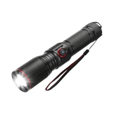 Imagem de Lanterna LED Recarregável De Alta Luminosidade À Prova d'Água Com Zoom