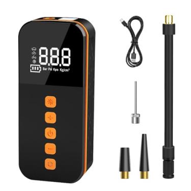 Imagem de Bomba de Ar Portátil para Carro 150PSI Compressor Sem Fio Inflador Elétrico Pneus com Luz LED Suporta Power Bank Função Desligamento Automático 5 Modos Inflação Moto Bicicleta Bolas