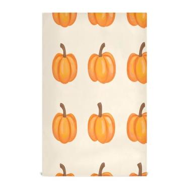 Imagem de xigua Conjunto de 1 panos de prato de cozinha com padrão de abóbora, macios e altamente absorventes de secagem rápida para limpeza de pratos e limpeza manual, 71 x 45 cm