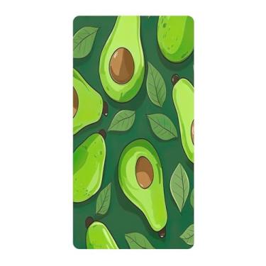 Imagem de Blueangle Lençol de berço padrão para berço infantil - Lençóis de algodão macio e respirável com pequenas fatias de abacate (777)