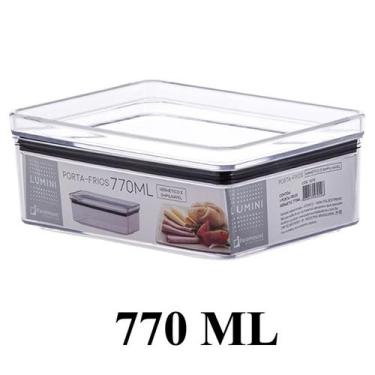Imagem de Pote Para Mantimentos Herméticos Retangular Empilhável 770ml Código 13