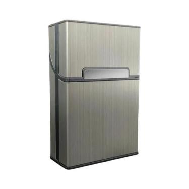 Imagem de Estojo De Cigarros De Alumínio King Size Portátil Para 20 Unidades, Ca