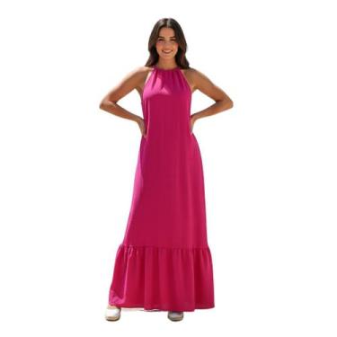 Imagem de Vestido Longo Frente Única Decote Festa Casamento Madrinha - C.Cintra,