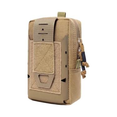 Imagem de Bolsa Tática Molle 1000D Multiuso Fina Para Cintura Com Coldre Para Ce