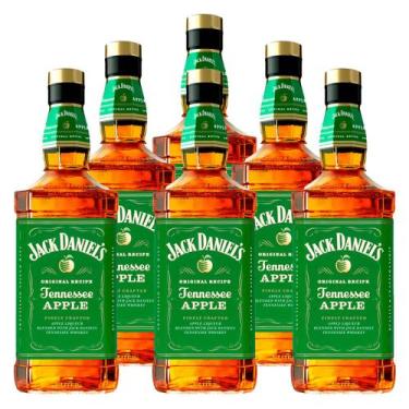 Imagem de Whisky de Maçã Verde Jack Daniel's Apple 1l 6 Unidades
