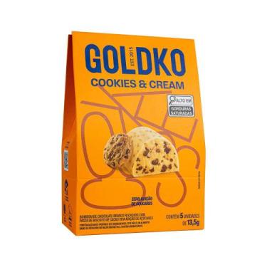 Imagem de Bombons Cookies & Cream zero adição de açúcares - 5 unidades - Goldko