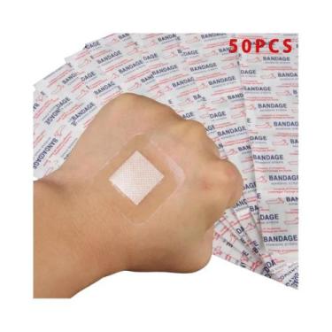 Imagem de Adesivos Transparentes Impermeáveis De PU Para Ferimentos, 50 Unidades