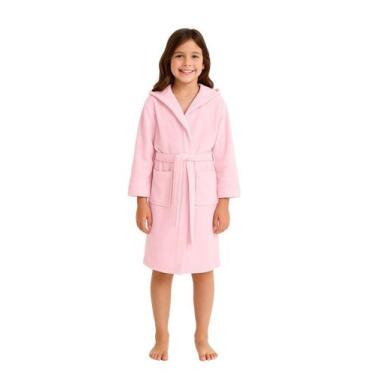 Imagem de Roupão Infantil em Microfibra Soft - Sogni Belli, Rosa, 12