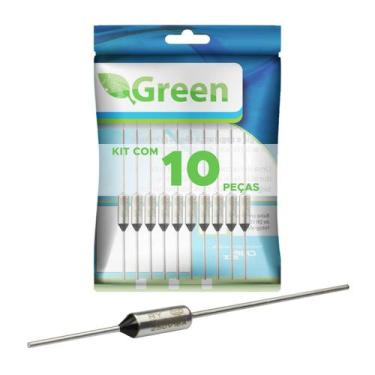 Imagem de 10X Fusível Térmico 16A 240 240 Graus 110V 127V 220V 250V - Green
