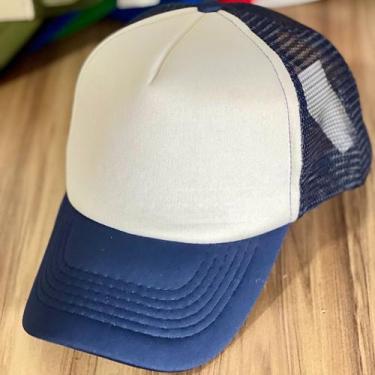 Imagem de Boné Liso Básico Redinha Aba Curva Para Bordar Personalizar - Original