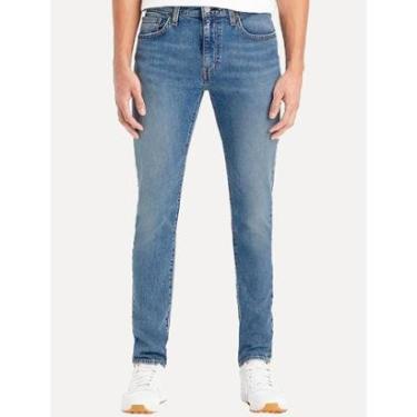 Imagem de Calça Levis Jeans Masculina 510 Skinny Stretch Washed Azul Médio-Masculino