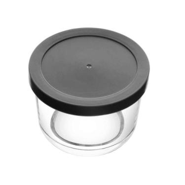 Imagem de Pote Lyor de Vidro com Tampa em PP Preta 200ml - Wolff