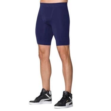 Imagem de Bermuda Térmica Masculina sem Costura Selene Corrida Esporte, P, 648, 