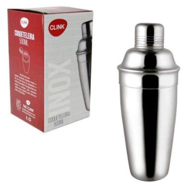 Imagem de coqueteleira / shakeira de inox 500ml na caixa - CLINK