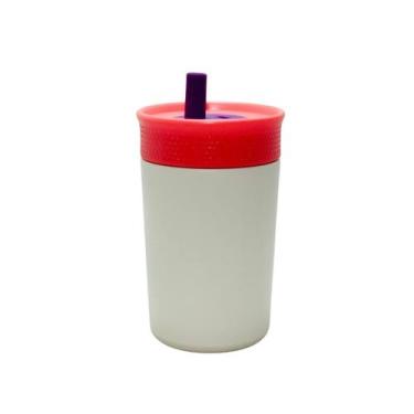 Imagem de Copo Térmico Tumbler Infantil Inox 300 Ml Com Canudo - Vex, Bege