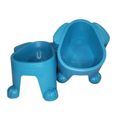 Imagem de Comedouro e Bebedouro Postura São Benedito ALTO 300 ml, AZUL, UN