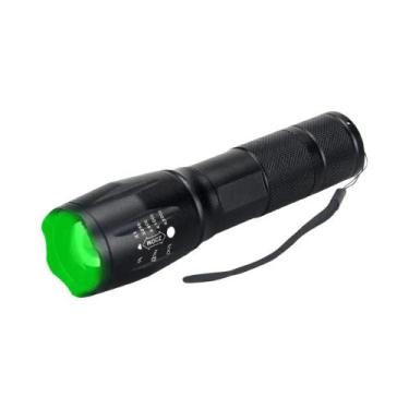 Imagem de Lanterna Tática Vermelha Verde Com Zoom LED Recarregável Por USB 5 Mod