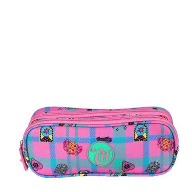 Imagem de Estojo 2 Compartimentos Capricho Student School - Rosa Claro - Sestini