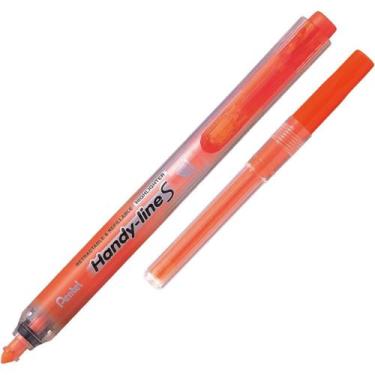 Imagem de Marca Texto Pentel Handy Lines - Retrátil e Recarregável, Laranja