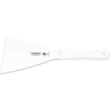 Imagem de Espátula raspador 5"x4" Tramontina Cabo Branco Profissional, Branco