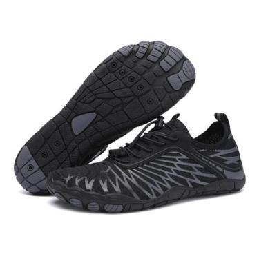 Imagem de Sapatos de caminhada Hi-Y2Kgirls Barefoot femininos/masculinos pretos 