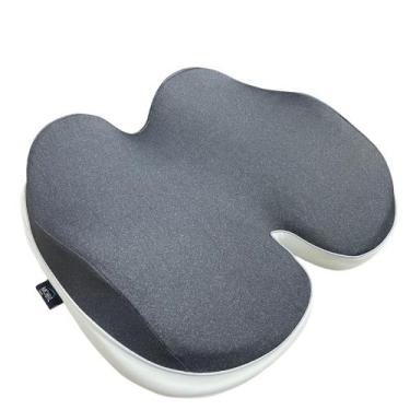 Imagem de Almofada Espuma Premium Suporte Lombar Alivio Coccix Coluna Home Offic