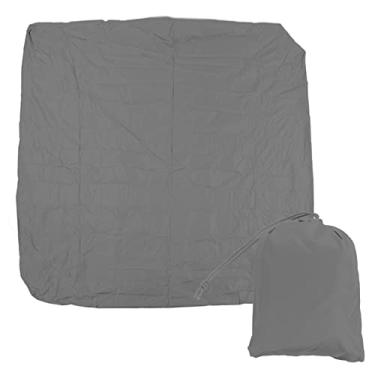 Imagem de Capa quadrada para banheira de hidromassagem, capa de spa Taff de poliéster revestido de prata 190 quadrado, resistente às intempéries, protetor de cobertura para banheira de (231 * 231 * 30cm)