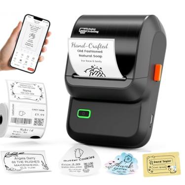 Imagem de Impressora de Etiquetas Bluetooth Erufale M100, Térmica, para Android, iOS e PC, Etiquetas 4x3cm, Preta