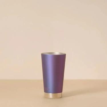 Imagem de PACCO Copo Térmico BeerCup 473ml (boreal) Aço Inox 18/8 Bebida até 10h com gelo e até 4h gelado