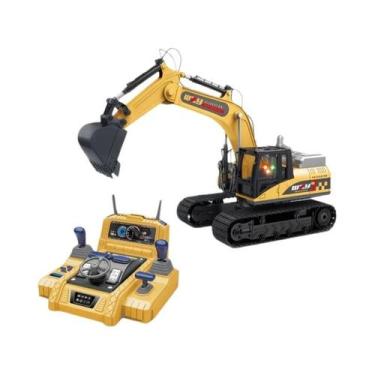 Imagem de Escavadeira De Liga Metálica Com Controle Remoto Para Meninos, Veículo