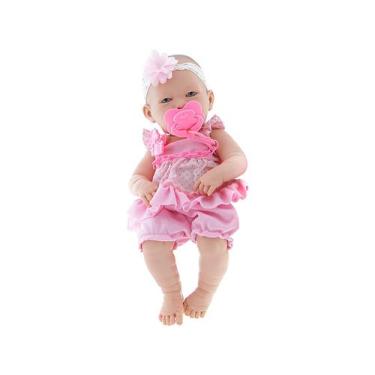 Imagem de Boneca Baby Ninos Com Certidão Estilo Reborn Cotiplás 2032, Colorido, 