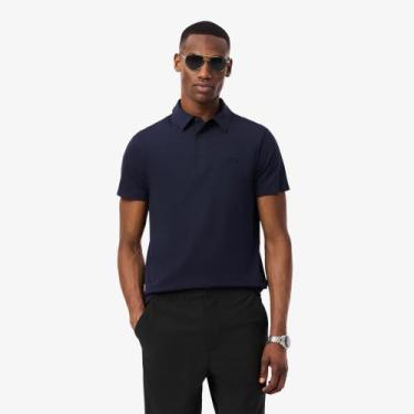 Imagem de Polo Commuter - Modelagem reta - Lacoste, G, Azul marinho