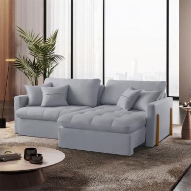 Imagem de Sofa Cama Lisboa Retratil e Reclinavel 200cm Braco 10cm Meu Sofa Online