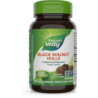 Imagem de Suplemento Nature'S Way Black Walnut Hulls 100 Cápsulas-Unissex