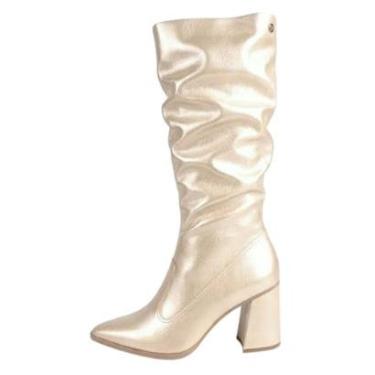 Imagem de Bota Feminina Salto Medio Bloco Fechamento Pratico Dakota-Feminino