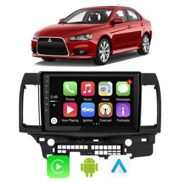 Imagem de Kit Central Multimidia Android Auto Lancer 09 10 11 12 13 14 15 16 17 
