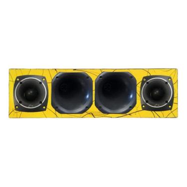 Imagem de Caixa corneteira 2x2 driver tweeter 150w compet - LIKE PARTS, AMARELO