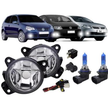 Imagem de Kit farol milha gol g5 polo 2007 fox 2010 e super branca - BIBAS