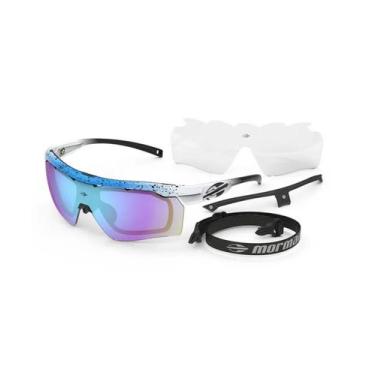 Imagem de Óculos de Sol Unissex Mormaii Smash 2 Azul com Branco Lente Azul Revo