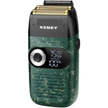 Imagem de Barbeador Elétrico Masculino á Prova D'água Kemei 1400 Mah
