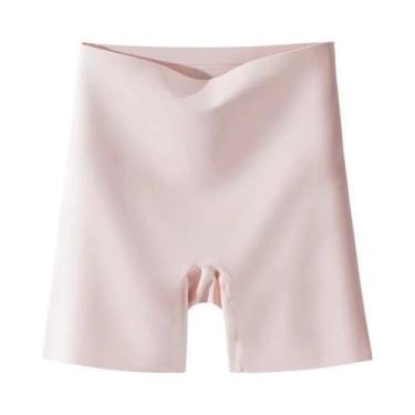 Imagem de Shorts Boxer Femininos De Cintura Alta, Cor Pura, Calcinhas De Seguran