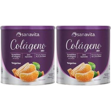 Imagem de Kit 2X Colágeno Skin - 300g Tangerina - Sanavita