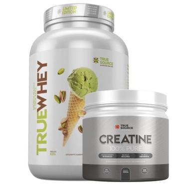 Imagem de True Whey Isolado Pistache 837g Creatina - True Source-Unissex