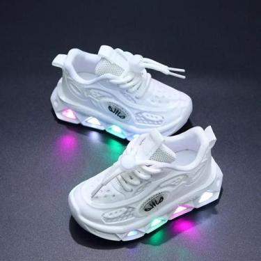 Imagem de Tênis Clunky Com Luzes Para Meninos E Meninas, Calçados De Bebê Com So