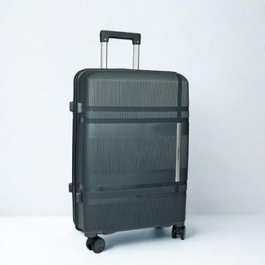 Imagem de Mala De Viagem Média 23 Kg Pp leve 69L rodas duplas 360 Segredo tipo T