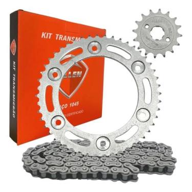 Imagem de Kit relação transmissão honda Bros 160 Xre 190 2016 sem retentor - all