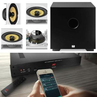 Imagem de Amplificador AAT AUDIOCAST AC-1 G2 + 4 CXS CI6S + Subwoofer