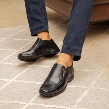 Imagem de Jota Pê Sapato Social Masculino 3D em Couro Ref. 71455 - Jota Pe, Pret